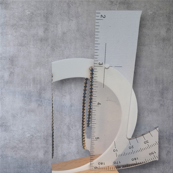 Blue and Gold Timeless Earrings - Picture 7 of 8